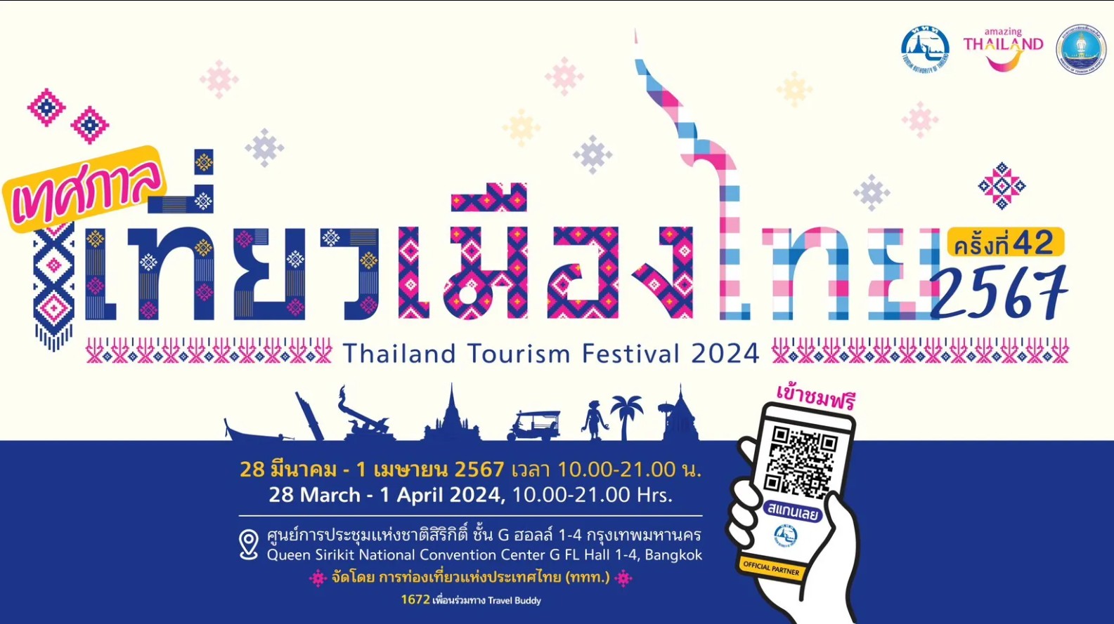 Thailand Tourism Festival 2024 takes place from 28 March to 1 April