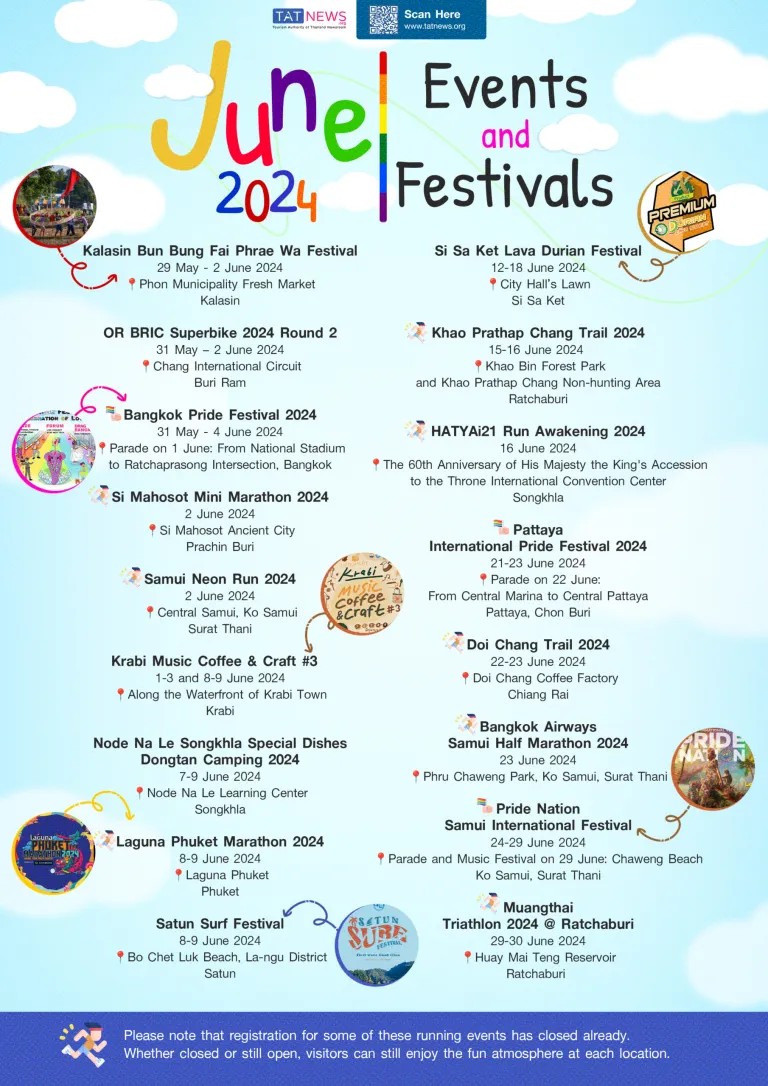 Festival and Events in June 2024 from TAT!